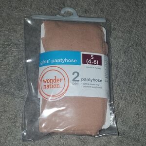 Wonder Nation Girls' Pantyhose in Tan Size S(4-6)
